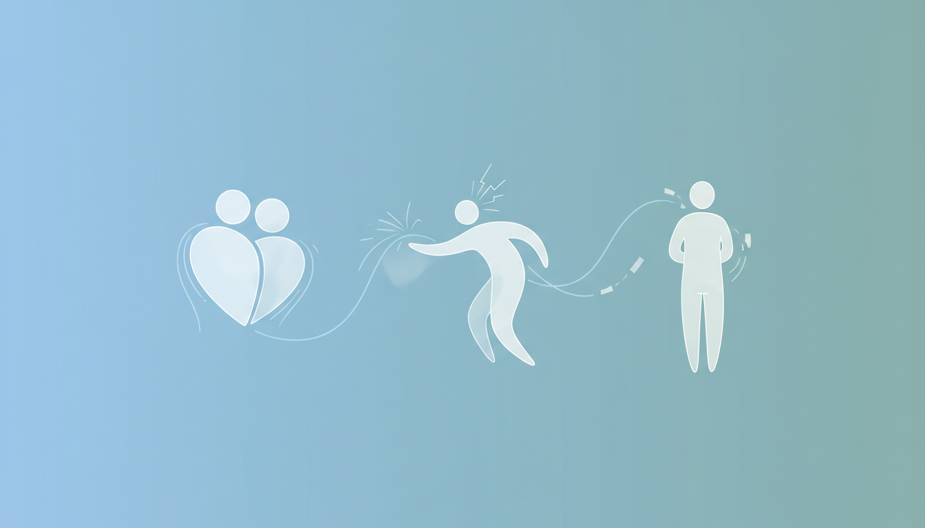 Illustration of attachment styles showing secure anxious and avoidant connection patterns